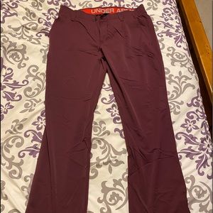 Maroon Under Armour Golf Pants/ Slacks 38x30
